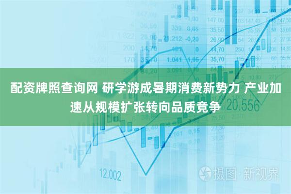 配资牌照查询网 研学游成暑期消费新势力 产业加速从规模扩张转向品质竞争